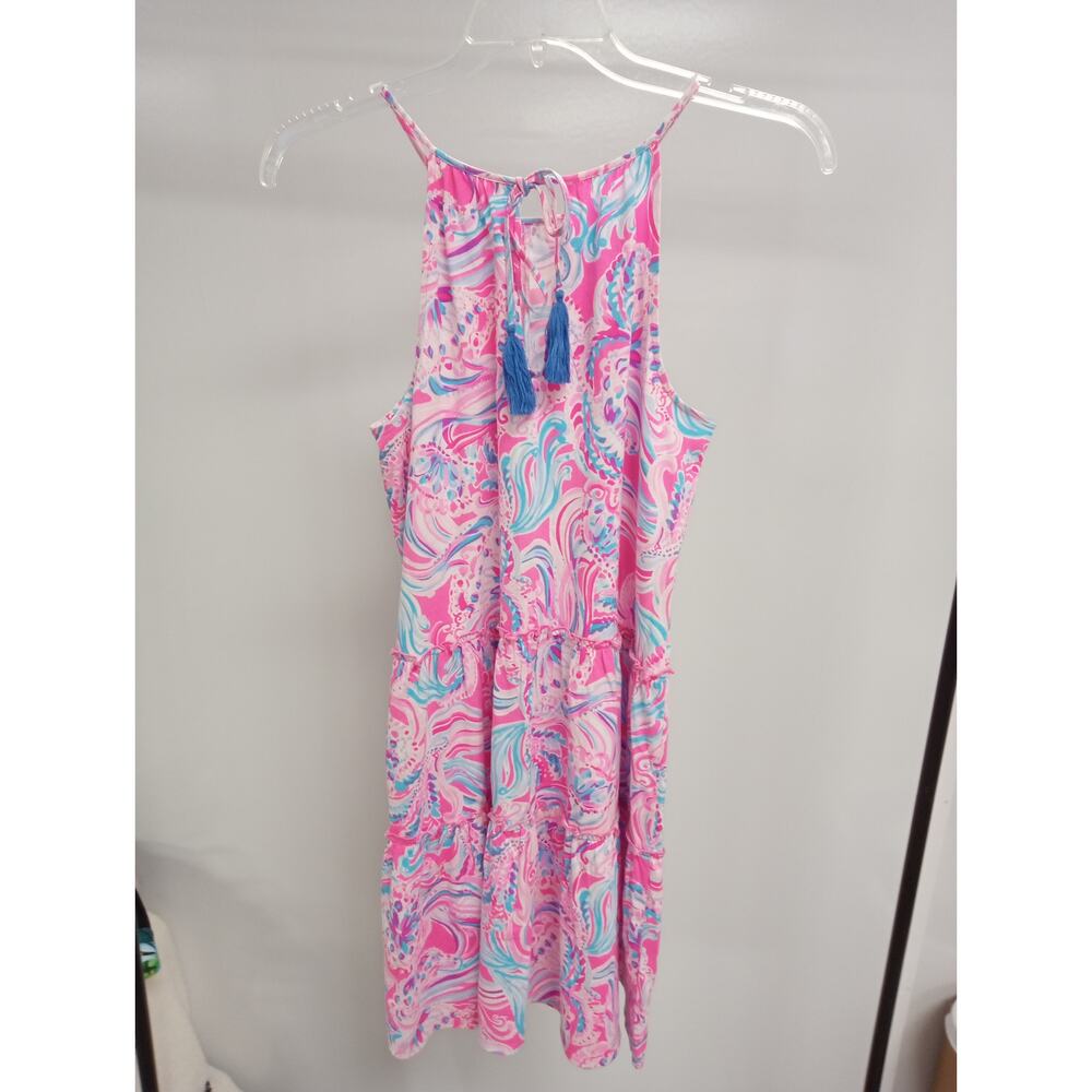 LILY PULITZER Summer Strappy Dress Womens M Medium 100% COTTON